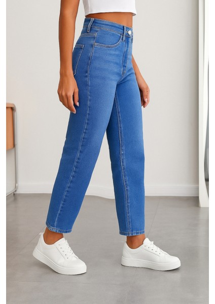 Kadın Yüksek Bel Soho Boyfriend Jean C599 indirimleri