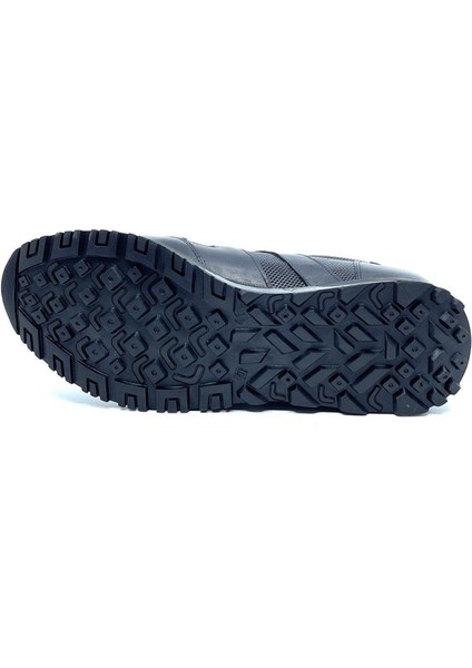 Hakiki Deri Siyah Kışlık Sneaker Erkek Ayakkabı 2513 46