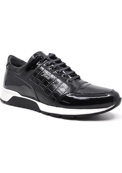 Rugan Deri Siyah Erkek Sneaker Ayakkabı 2515 430 888 modelleri