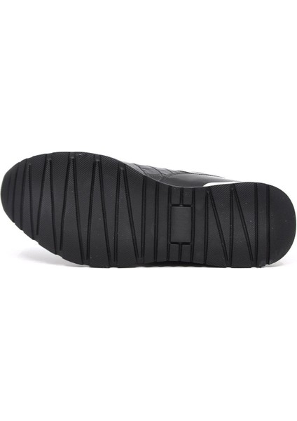 Rugan Deri Siyah Erkek Sneaker Ayakkabı 2515 430 888