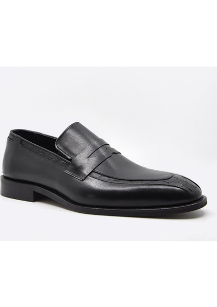 Hakiki Deri Günlük Günlük Erkek Ayakkabı Siyah 9957 fiyatları