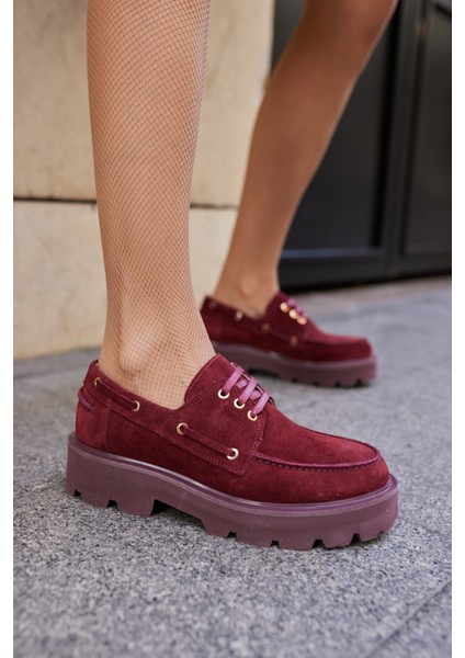 Alvarez Kadın Kahve Gercek Suet Bagcıklı Loafer