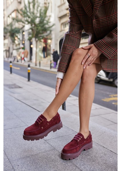 Alvarez Kadın Kahve Gercek Suet Bagcıklı Loafer