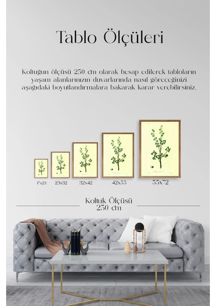 Yapraklar Ahşap Çerçeveli Tablo indirimleri