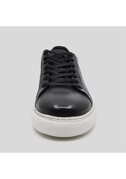 Hakiki Deri Sneaker Spor Erkek Ayakkabı Siyah 9757 indirimleri