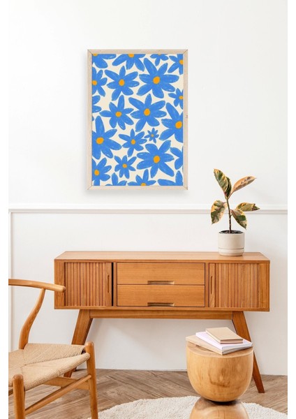 Çiçekler Ahşap Çerçeveli Tablo fiyatları