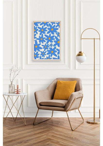 Çiçekler Ahşap Çerçeveli Tablo modelleri