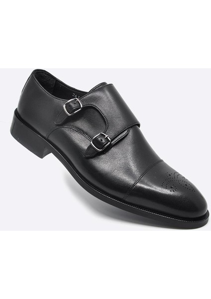 Hakiki Deri Klasik Siyah Erkek Ayakkabı 2611 114
