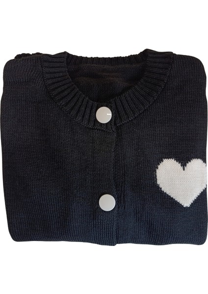 Kalp Detaylı Triko Hırka fiyatları