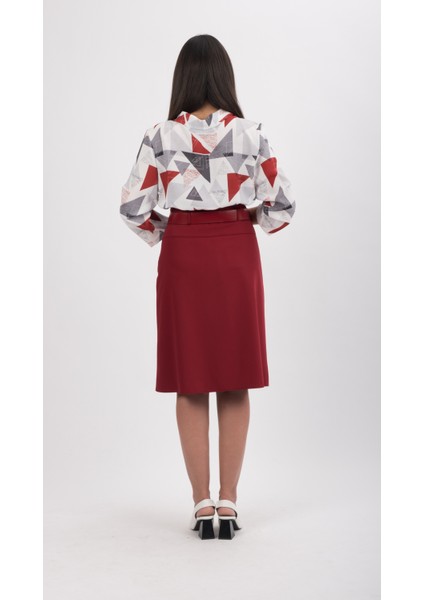 Kadın Etek 65 cm Boyunda Astarlı A Pile Mevsimlik 722 modelleri