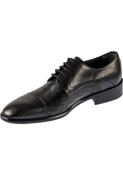 Siyah Hakiki Deri Klasik Erkek Ayakkabı 9593 114