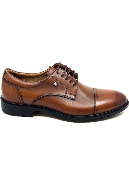 Bağcıklı Taba Hakiki Deri Kauçuk Taban Erkek Günlük Ayakkabı 8589 45 fiyatları