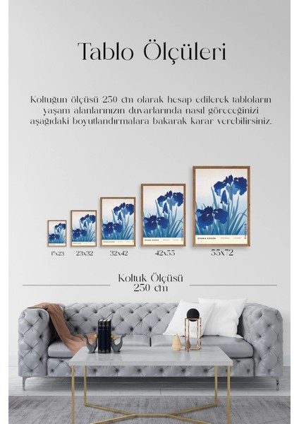 Ohara Koson Ahşap Çerçeveli Tablo indirimleri