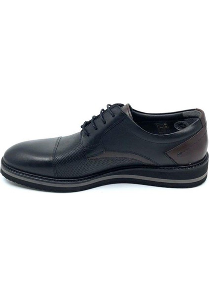 Siyah Hakiki Deri Günlük Erkek Ayakkabı 9586 46 42 modelleri
