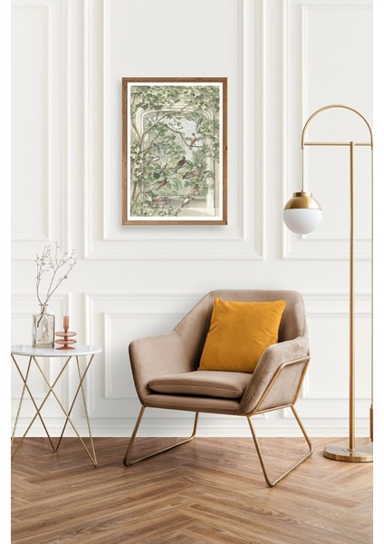 Kuşlar Ahşap Çerçeveli Tablo fiyatları