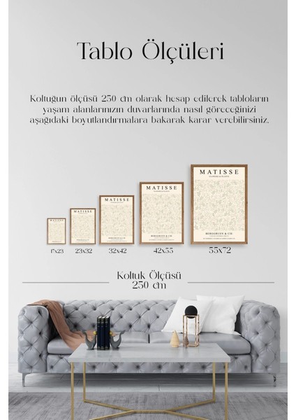 Matisse Ahşap Çerçeveli Tablo indirimleri