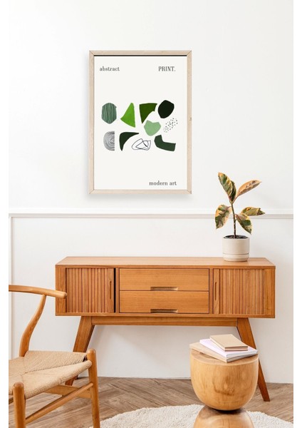 Soyut Ahşap Çerçeveli Tablo modelleri