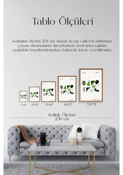 Soyut Ahşap Çerçeveli Tablo indirimleri