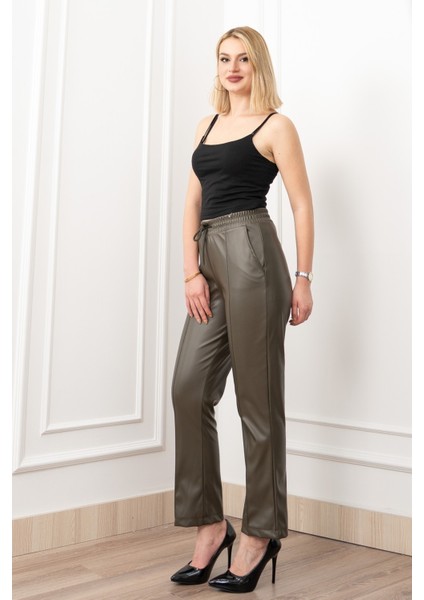 Arıa Ince Şardonlu Deri Pantolon 30322 modelleri