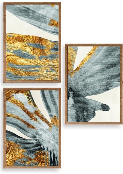 Soyut Ahşap Çerçeveli Tablo