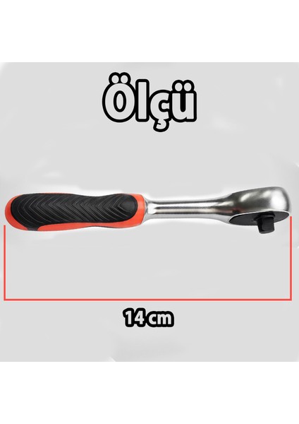 Cırcır Lokma Kolu 72 Diş 1/4 Sağlam Gövde Krom Vanadyum Aşınmaya Dayanıklı Metal Tamir Anahtarı modelleri