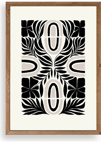 Soyut Ahşap Çerçeveli Tablo