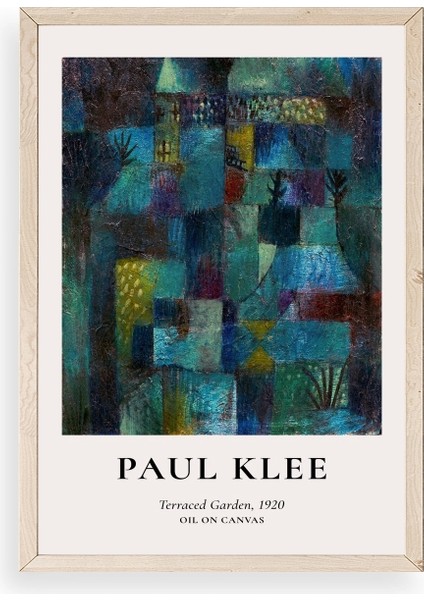 Paul Klee Ahşap Çerçeveli Tablo
