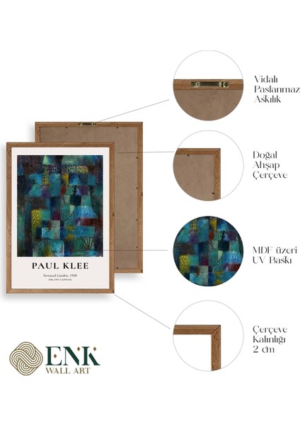 Paul Klee Ahşap Çerçeveli Tablo fırsatları