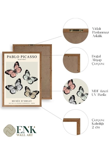 Picasso Ahşap Çerçeveli Tablo fırsatları