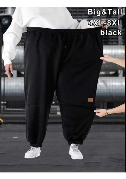 Punıx Büyük Beden Yüksek Kalite Düz Renk Kışlık Kalın 3 Iplik Battal Erkek Eşofman Altı modelleri