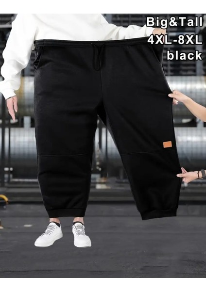 Punıx Büyük Beden Yüksek Kalite Düz Renk Kışlık Kalın 3 Iplik Battal Erkek Eşofman Altı fırsatları