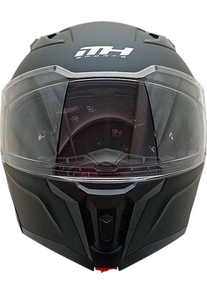 928 Çene Açılır Mat Siyah Kask modelleri