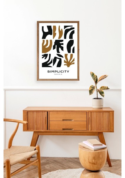 Soyut Poster Ahşap Çerçeveli Tablo fiyatları