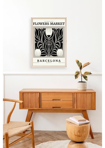 Çiçek Ahşap Çerçeveli Tablo modelleri