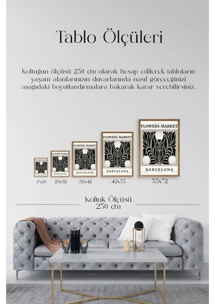 Çiçek Ahşap Çerçeveli Tablo indirimleri