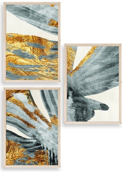 Soyut Ahşap Çerçeveli Tablo