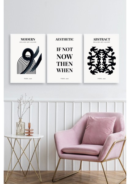 Modern Üçlü Ahşap Çerçeveli Tablo fiyatları