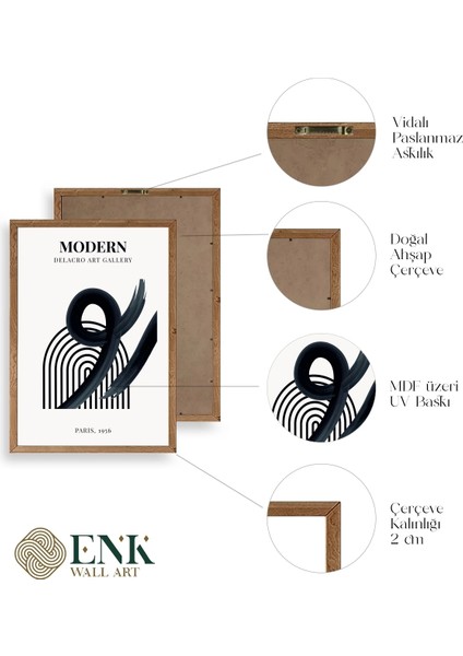 Modern Üçlü Ahşap Çerçeveli Tablo fırsatları