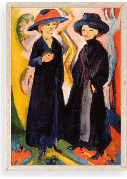 Ernst Ludwig Ahşap Çerçeveli Tablo