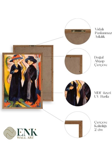 Ernst Ludwig Ahşap Çerçeveli Tablo fırsatları