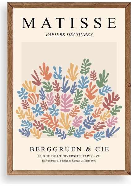 Henri Matisse Ahşap Çerçeveli Tablo