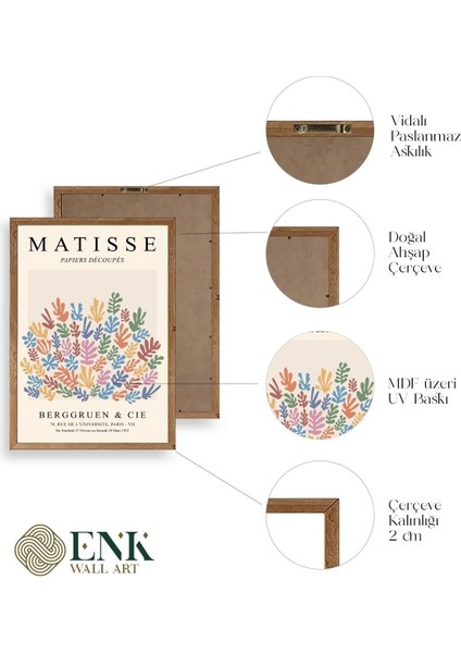 Henri Matisse Ahşap Çerçeveli Tablo fırsatları