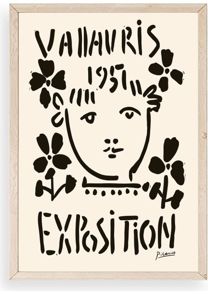 Picasso Ahşap Çerçeveli Tablo