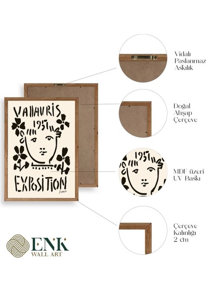 Picasso Ahşap Çerçeveli Tablo fırsatları