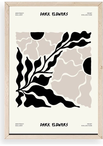 Çiçek Ahşap Çerçeveli Tablo