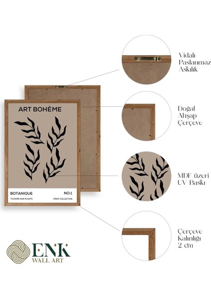 Art Boheme Ahşap Çerçeveli Tablo fırsatları