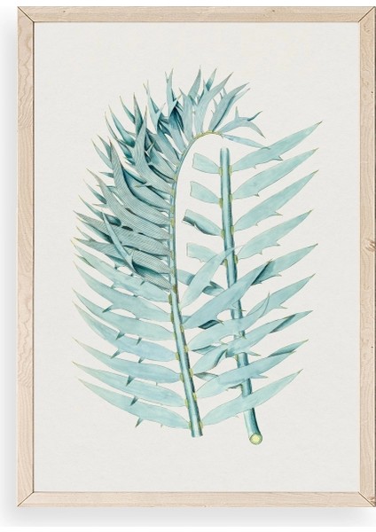 Yapraklar Ahşap Çerçeveli Tablo