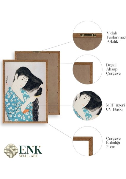 Hashiguchi Goyo Ahşap Çerçeveli Tablo fırsatları