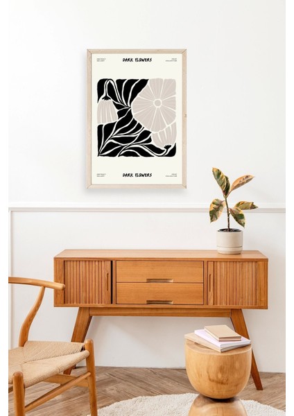 Çiçek Ahşap Çerçeveli Tablo modelleri