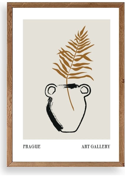 Vazo Ahşap Çerçeveli Tablo